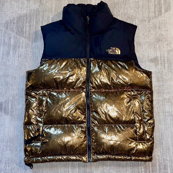 The North Face Jackets & Blazers - The North Face 1996 Retro Nuptse Vest -Distressed Gold/Black